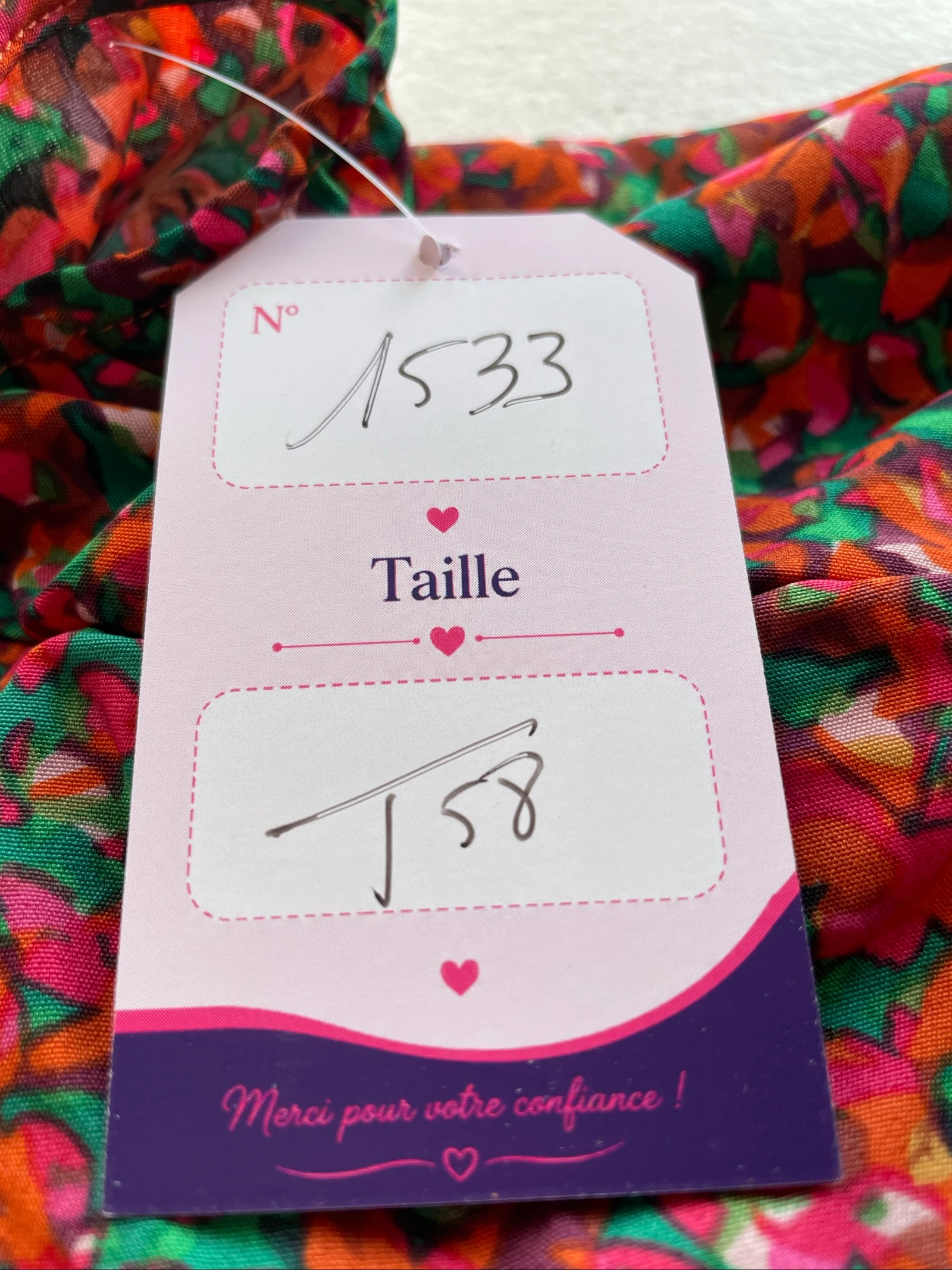 💖 robe fleurie multicolore grande taille 58 fluide bohème chic col cache-cœur 💖 – photo 8